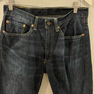 Levi's Men's Dark Blue Straight Jeans